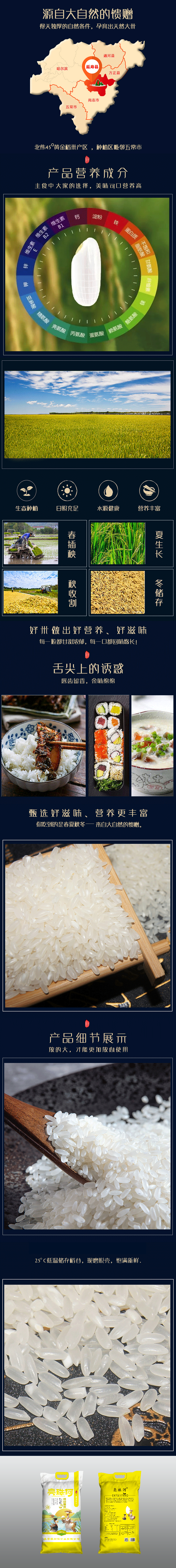 亮珠河鸭田香米 10斤/袋